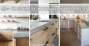 with concrete countertops
