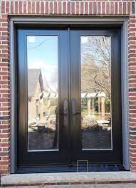 Double Steel Front Door With Glass