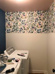 how to wallpaper above wainscot