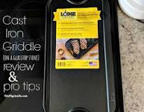 Can a stove top griddle be used on a glass top stove?
