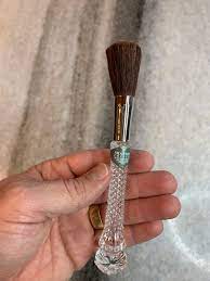 antique style makeup brush