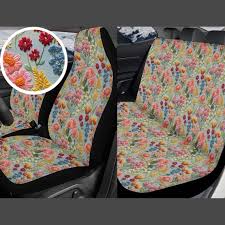 Summer Flower Cer Car Seat Cover