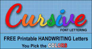 cursive letters font free handwriting