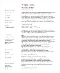 Personal Trainer Resume Template 7 Free Word Pdf