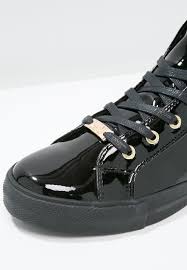 Women Trainers Love Moschino High Top Trainers Black