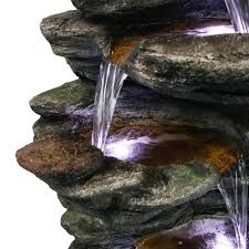 Led Outdoor Waterfall Fountain