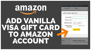 how to add vanilla visa gift card to