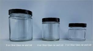 Amber Clear Glass Jars 2oz 4oz And