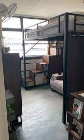 Queen Size Loft Bed Frame With Stairs