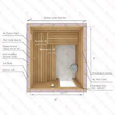 7x6 diy indoor sauna kit custom