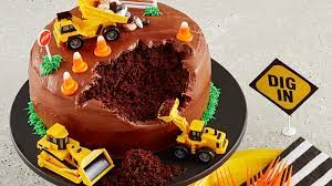 Construction Site Cake For My Son Construction Birthday Cake  gambar png