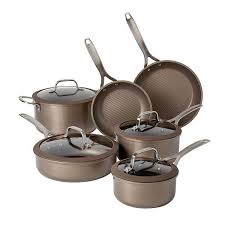 Having this revolutionary cookware set in your home kitchen can transform you into a professional chef.cooking can never get any better than when you are using this. Food Network 10 Pc Textured Titanium Nonstick Cookware Set