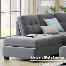 fabric l shaped modern sectional sofa