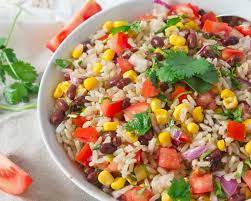 Mexican Rice Bean Corn Salad gambar png
