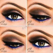 blue eyeliner makeup ideas and looks
