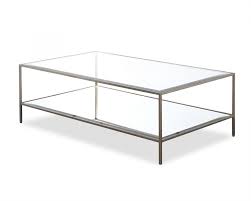oliver glass coffee table antique steel