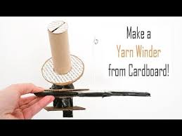 diy yarn winder simple cardboard