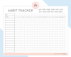 10 Useful Free Habit Tracker Printable Templates