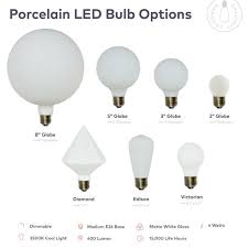 new porcelain matte white led bulbs