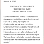 The Bush statement