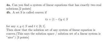 Solved 4a Can You Find A System Of