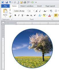 shape images and clip art in word 2010