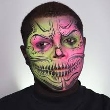 neon skull makeup look snazaroo us