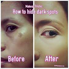 conceal dark spots with makeup