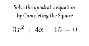 Solution Solve The Quadratic Equation