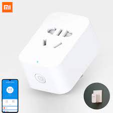 Ổ cắm điện Xiaomi MiJia Mi Smart chính hãng tích hợp 2 kiểu giắc cắm tích  hợp Bluetooth có thể điều khiển tắt và mở trên điện thoại - INTL
