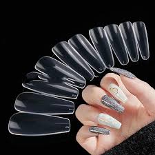 um clear nail tips acrylic