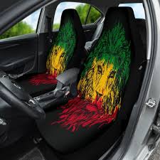 Jamaican Rasta Lions Car Seat Covers