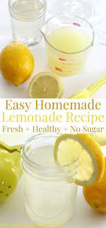 how to make lemonade without sugar
