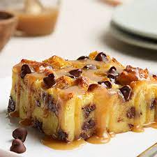 Chocolate Chip Bread Pudding gambar png