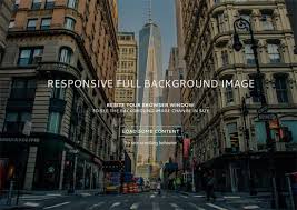 responsive background image with css
