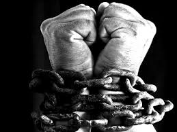 Image result for pictures of men bound in chains