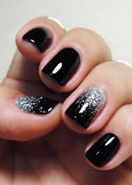 Great black and white tip with natural nail black acrylic nail art. 99 Trending Black Nails Art Manicure Ideas Ostty