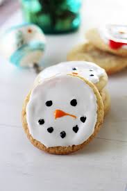 For a delicious gift, pack a tin with tissue paper or stuffing and then simply arrange the baked cookies on top! Snowman Christmas Cookies Buy This Cook That