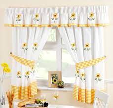 sunflower gingham yellow voile cafe net