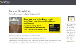 One significant downside is the. Lumber Liquidators Credit Card Payment Synchrony Online Banking