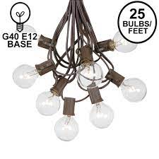 outdoor string light set on brown wire