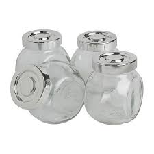 Ikea Rajtan Glass Spice Herb Jars New