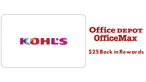 No cash or atm access. Office Depot Get 25 Reward With Kohl S Gift Card Purchase Southern Savers
