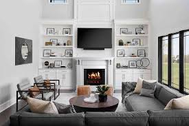 Tv Console With An Electric Fireplace