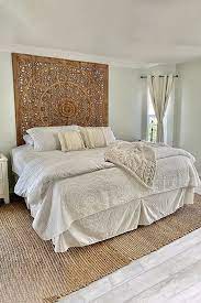 Bed Headboard Mandala Wood Carving