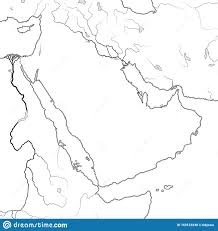 World Map Of Arabian Peninsula Middle East Saudi Arabia