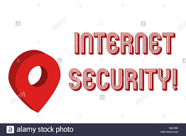 Writing Note Showing Internet Security Business Concept For