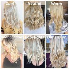 blonde hair color chart the shades