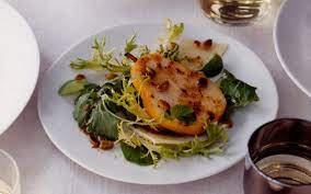 Spicy Green Salad With Manchego And Pears gambar png