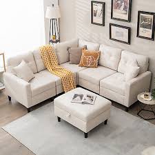 L Shaped Sectional Corner Sofa Set